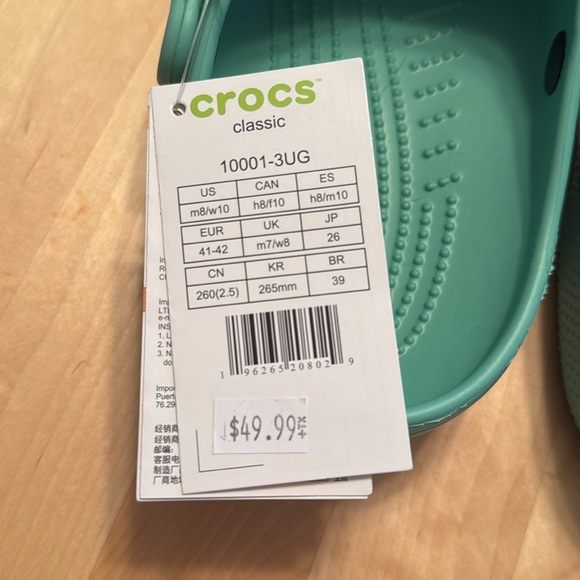 Crocs Adult Classic Clog - women’s 10/men’s 8 - Picture 5 of 5